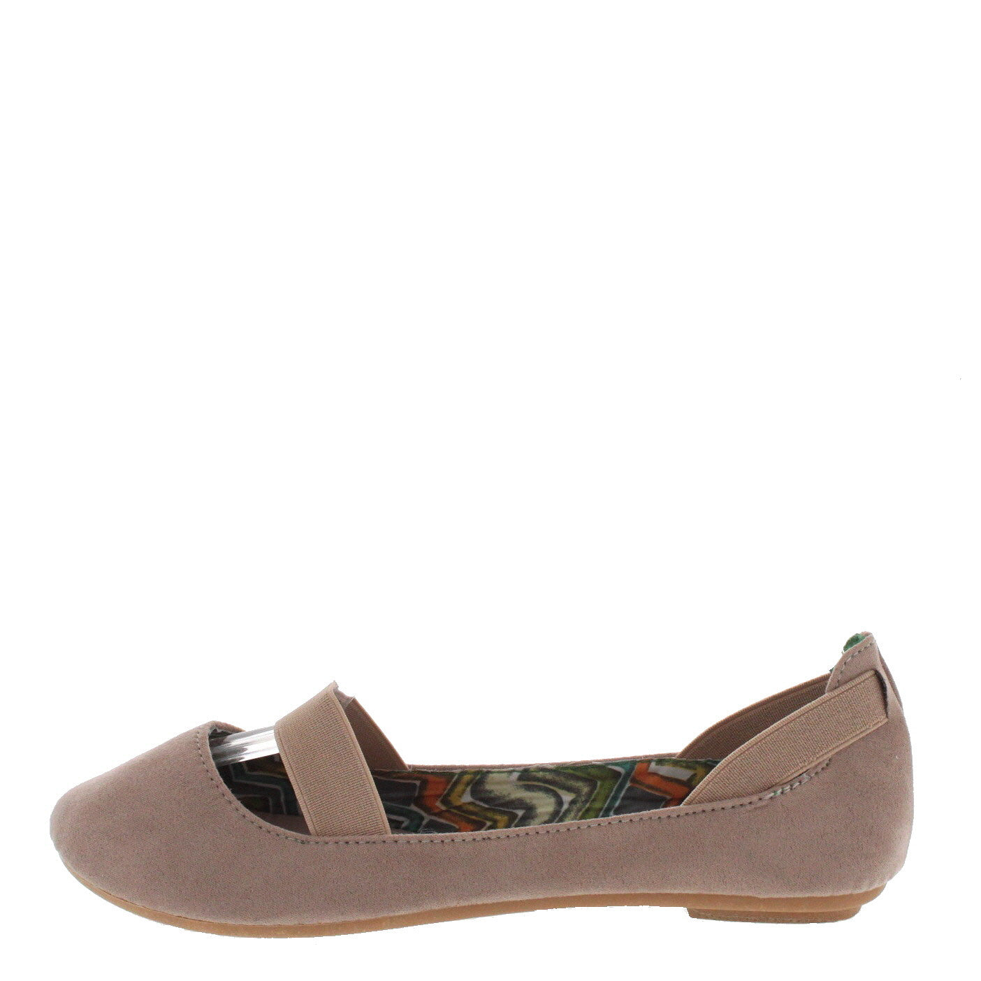 nude suede flats