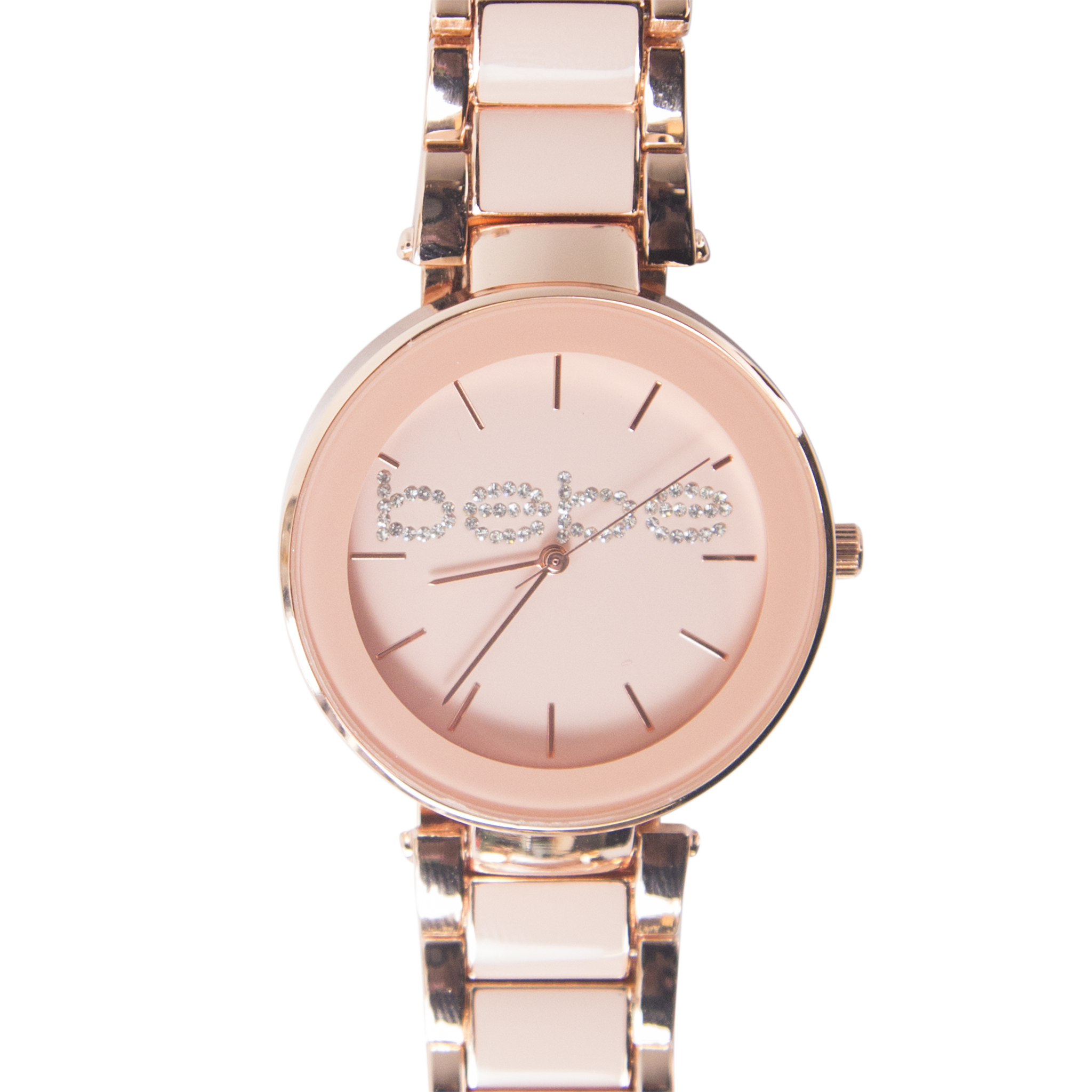 Women S Bebe Pink Watch With Crystal Gemstones Beb5561 Tic Toc Trends