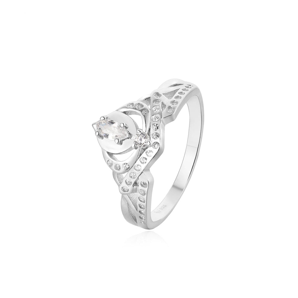 Disney® Princess Snow White 2-in-1 Crown 925 Sterling Silver Ring