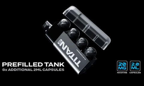 Titan 10k Vape Kit Pod and Tanks