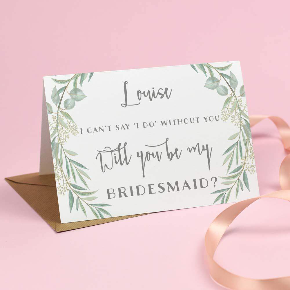 card will you be my bridesmaid