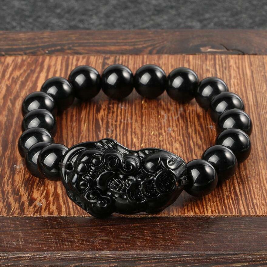 feng shui black obsidian bracelet youtube ad