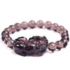 Natural Ice Black Obsidian Pixiu Wealth Bracelet - FengshuiGallary