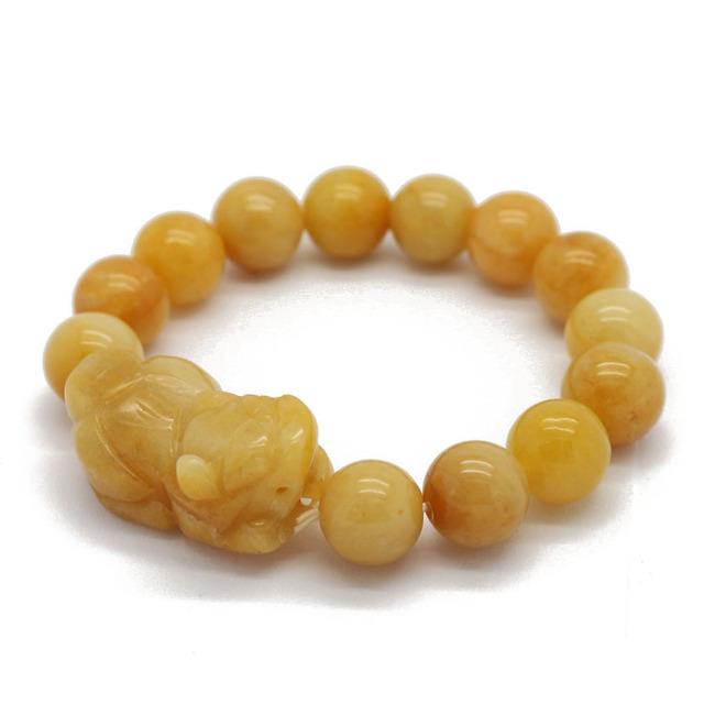 925 Gunmetal Damru  Yellow Tiger Eye Bracelet  Shree Silver