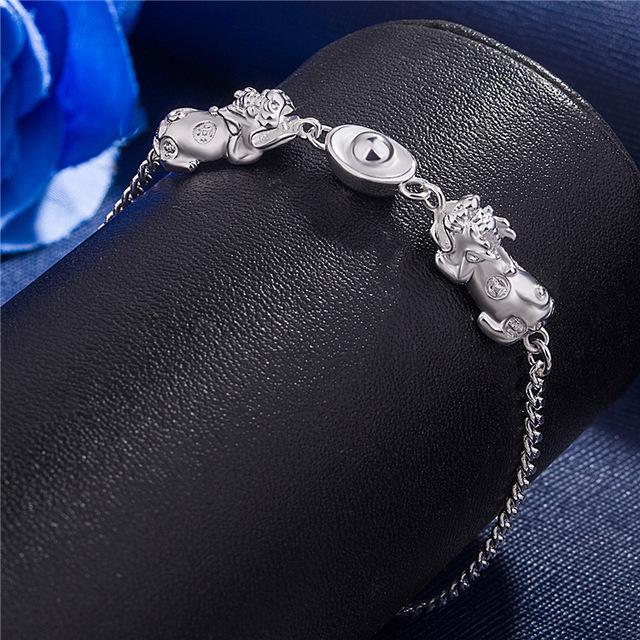 silver pixiu bracelet