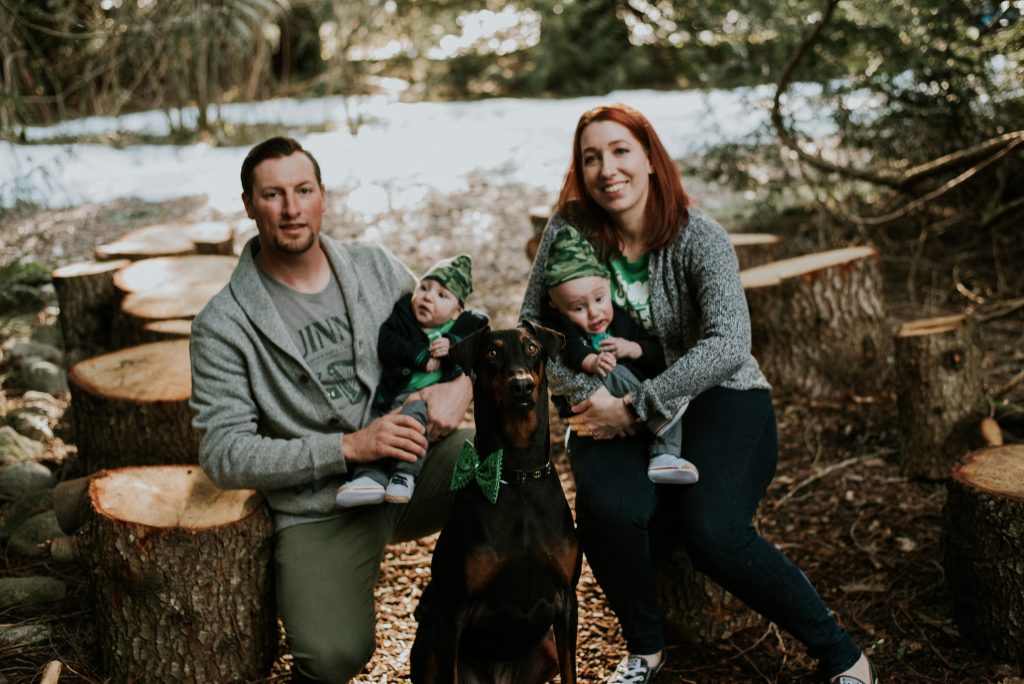 St Patrick's Day Twin Photos