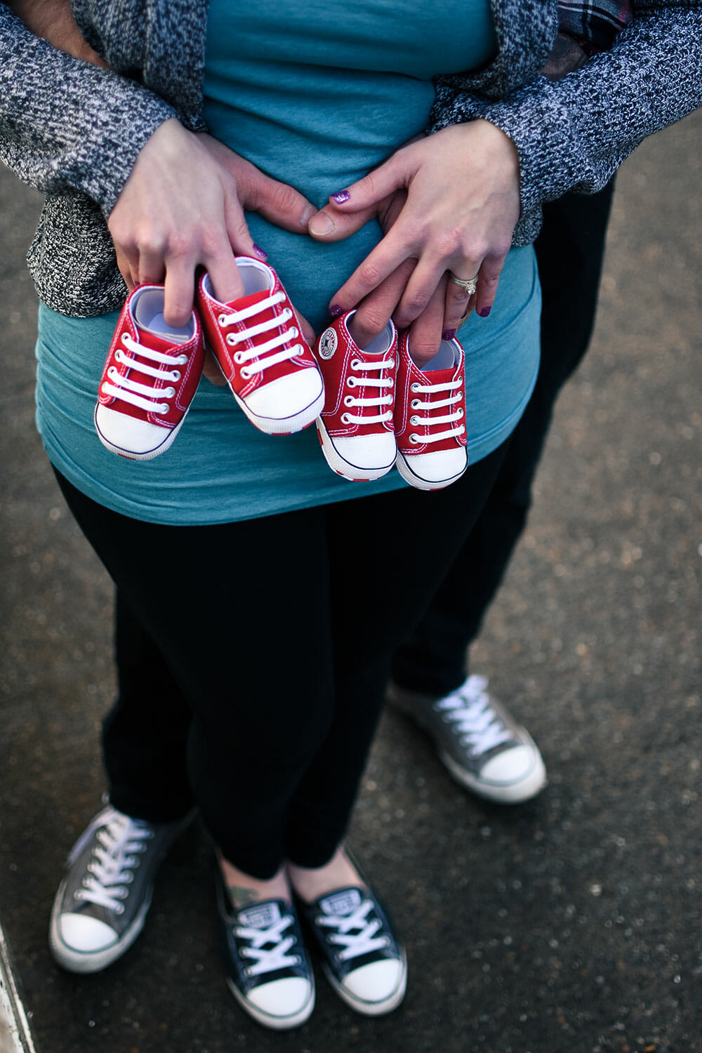 Twins Pregnancy Announcement Photo