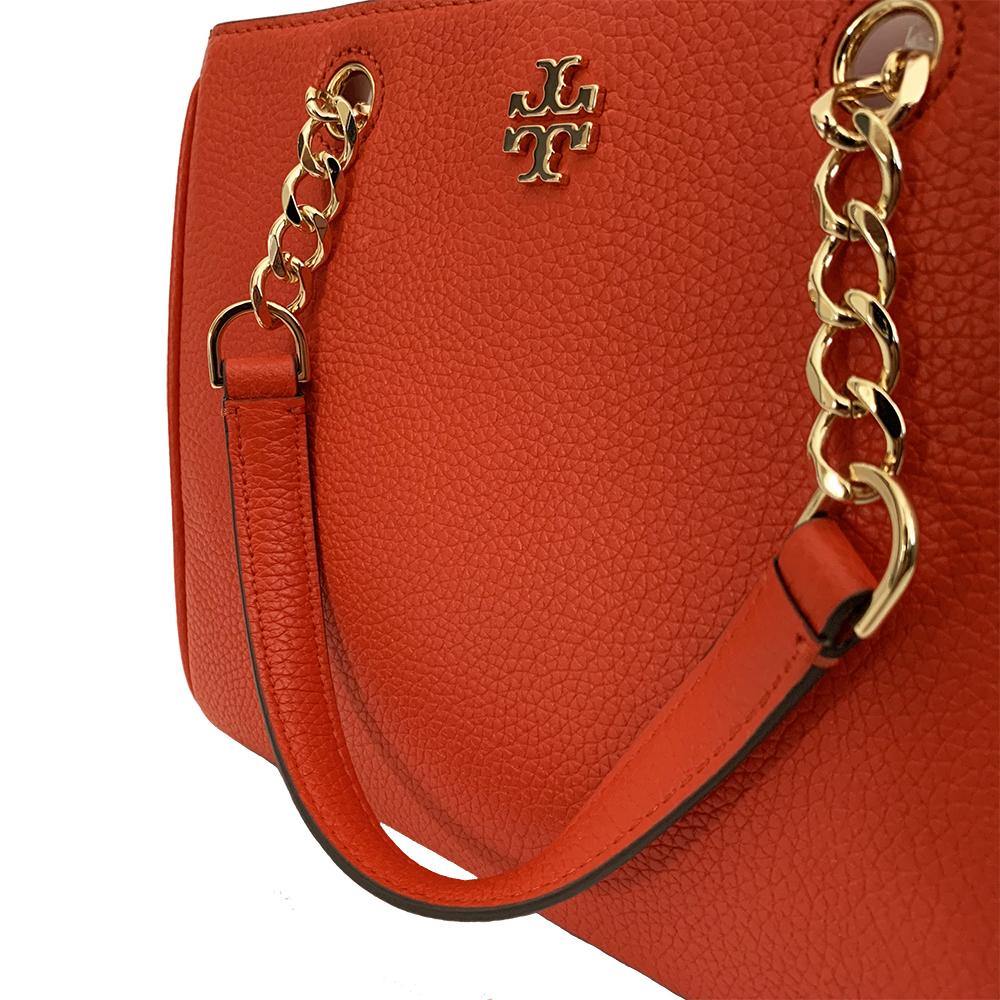 Tory Burch Women's Carter Small Tote Handbag Poppy Red – Year Zero LA