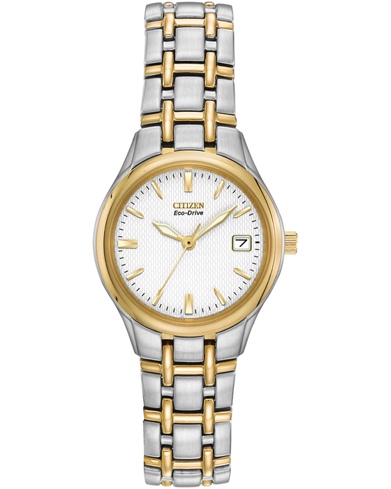 Citizen Ladies Eco-Drive Two Tone Bracelet Strap Watch, Gold/Silver – Gems  Jewellers