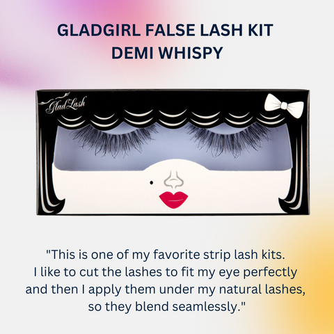 GladGirl False Lash Kit Demi Whispy