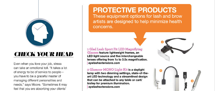 Sport Fit LED Magnifying Glasses for Eyelash Extensions - GladGirl