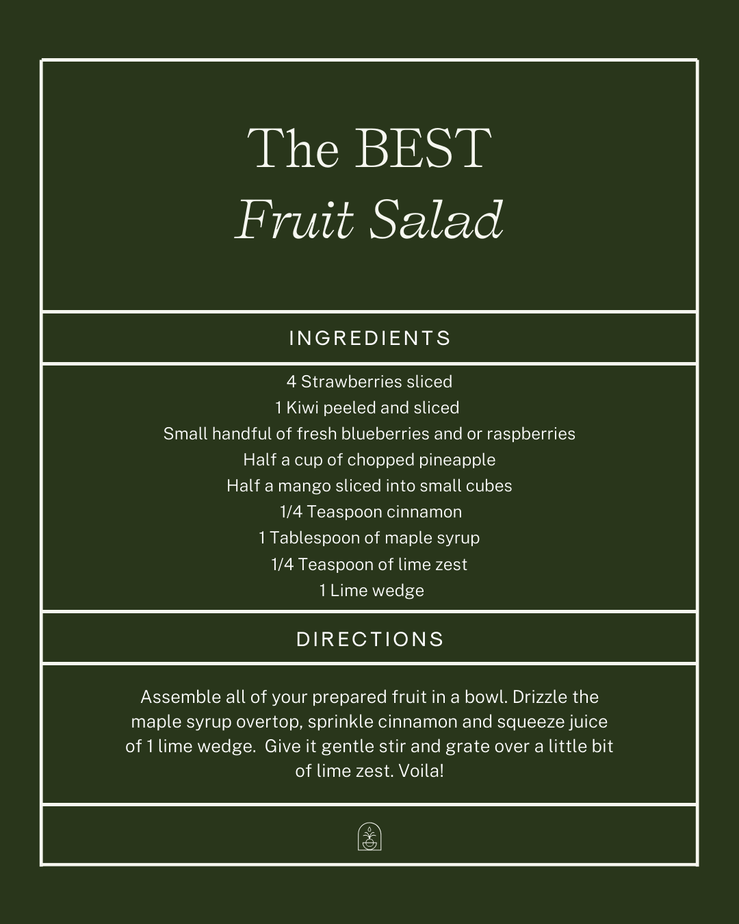The best fruit salad recipe
