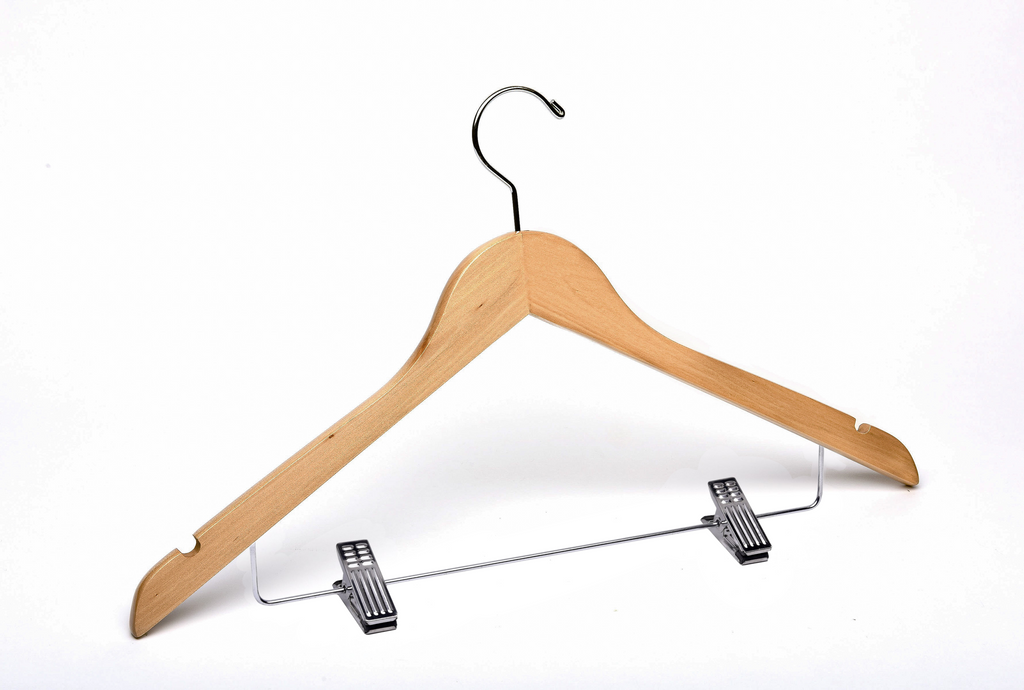 100pk Combo Pack Suit/shirt Flocked Hangers Black - Brightroom