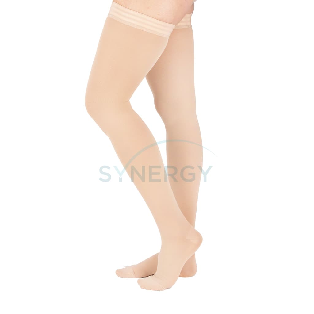 Buy XL Opaque Graduated Compression Leggings with Control Top for Edema,  Varicose veins & Sclerotherapy - 1 Pair - Medical Support Stockings Firm  Support 20-30mmHg, Beige, Absolute Support at