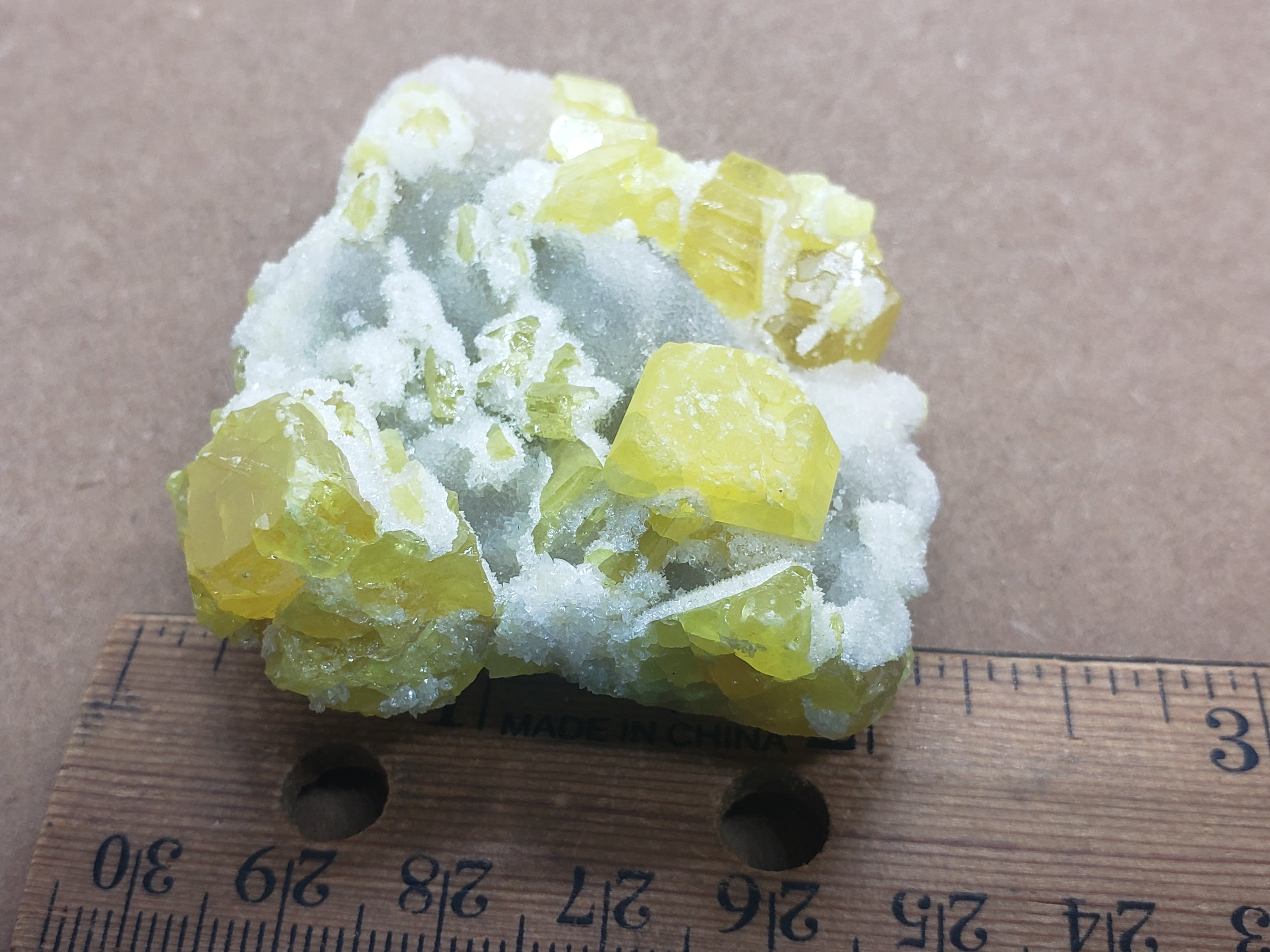 Sulphur (sulfur) Crystals on matrix