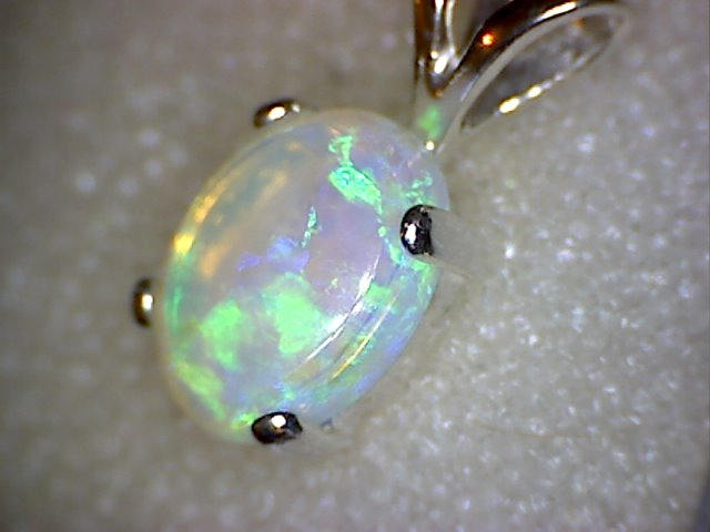 Lightning Ridge Australian Black Opal Pendant