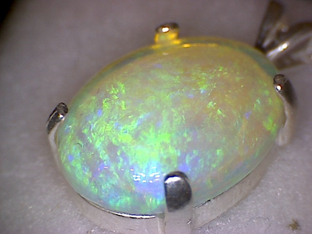 Lightning Ridge Australian Black Opal Pendant