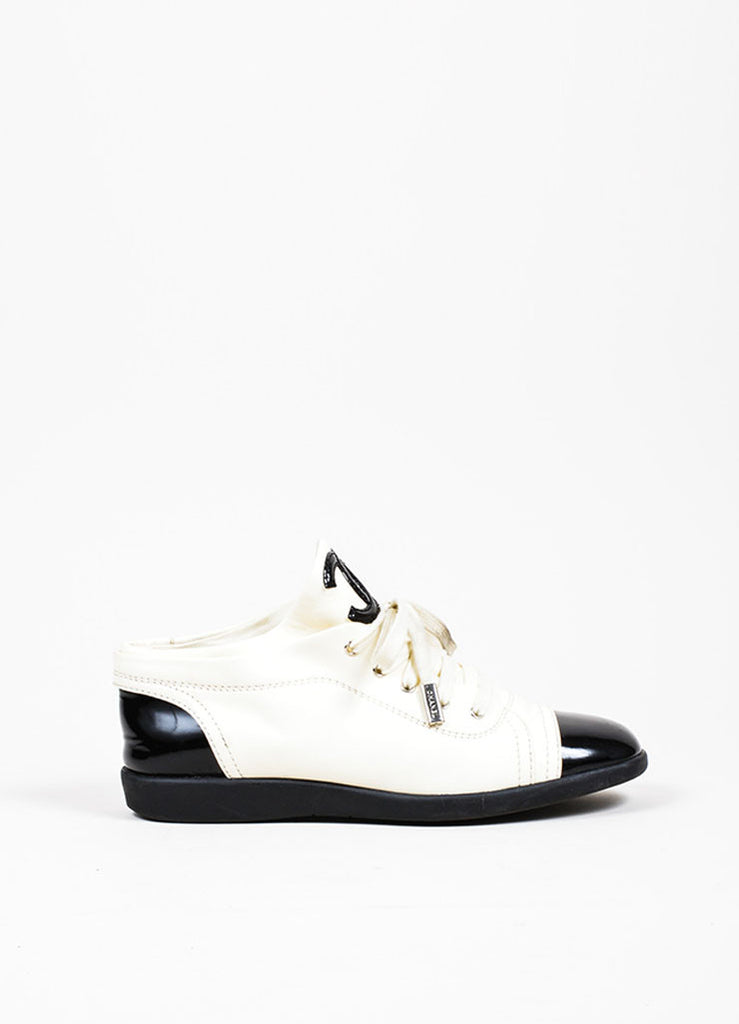 Chanel | Cream and Black Chanel Patent Leather 