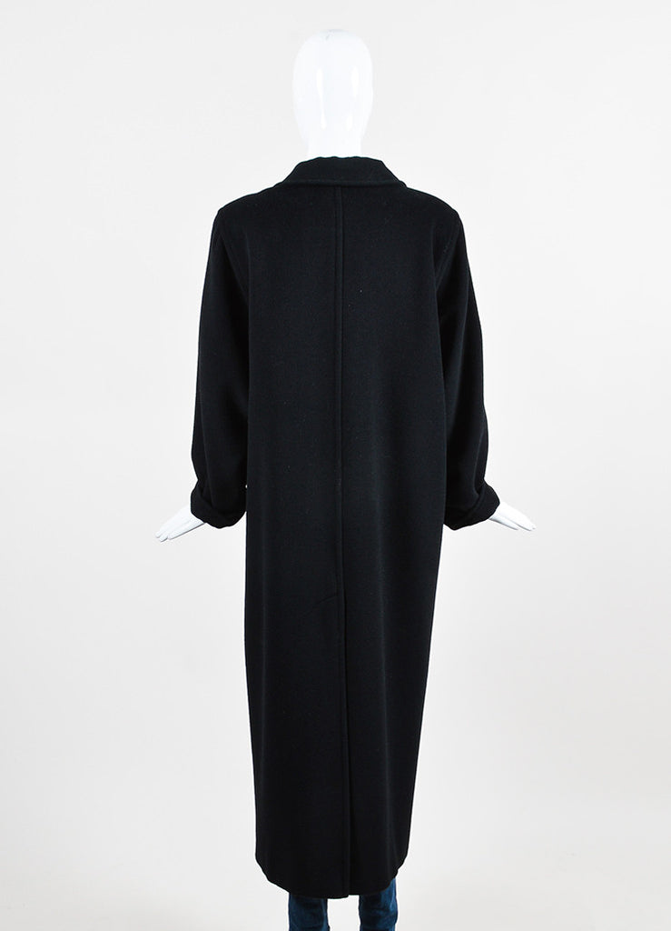 Max Mara | Max Mara Black Wool Oversized Double Breasted Ankle Length ...