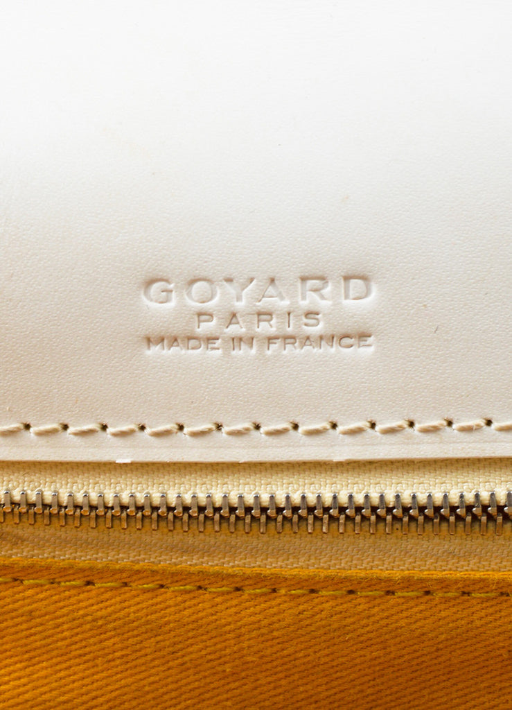 Goyard | Goyard White Goyardine Coated Canvas 