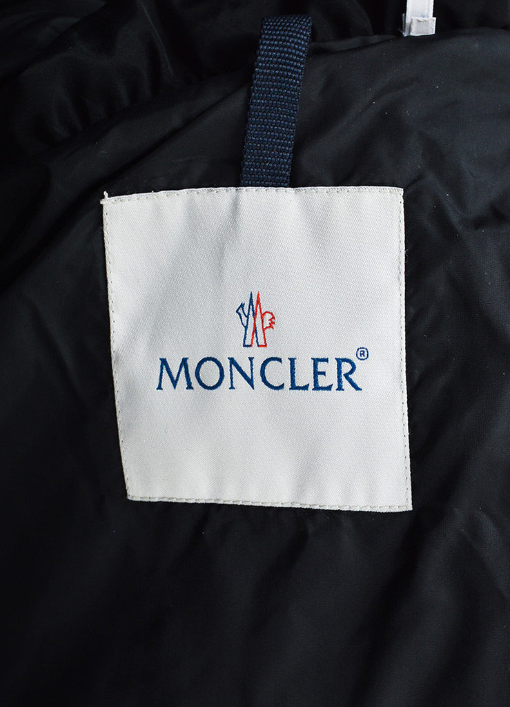 Moncler | Moncler Black Down Belted Funnel Neck Puffer Coat – Luxury ...