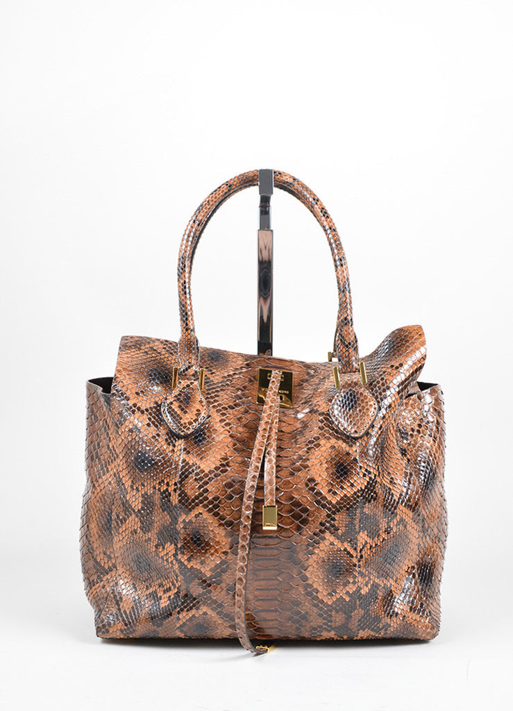 Michael Kors | Michael Kors Brown Python Leather 