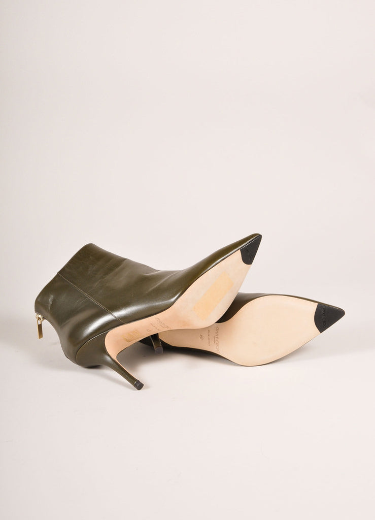 Jimmy Choo | New In Box Army Green Leather 