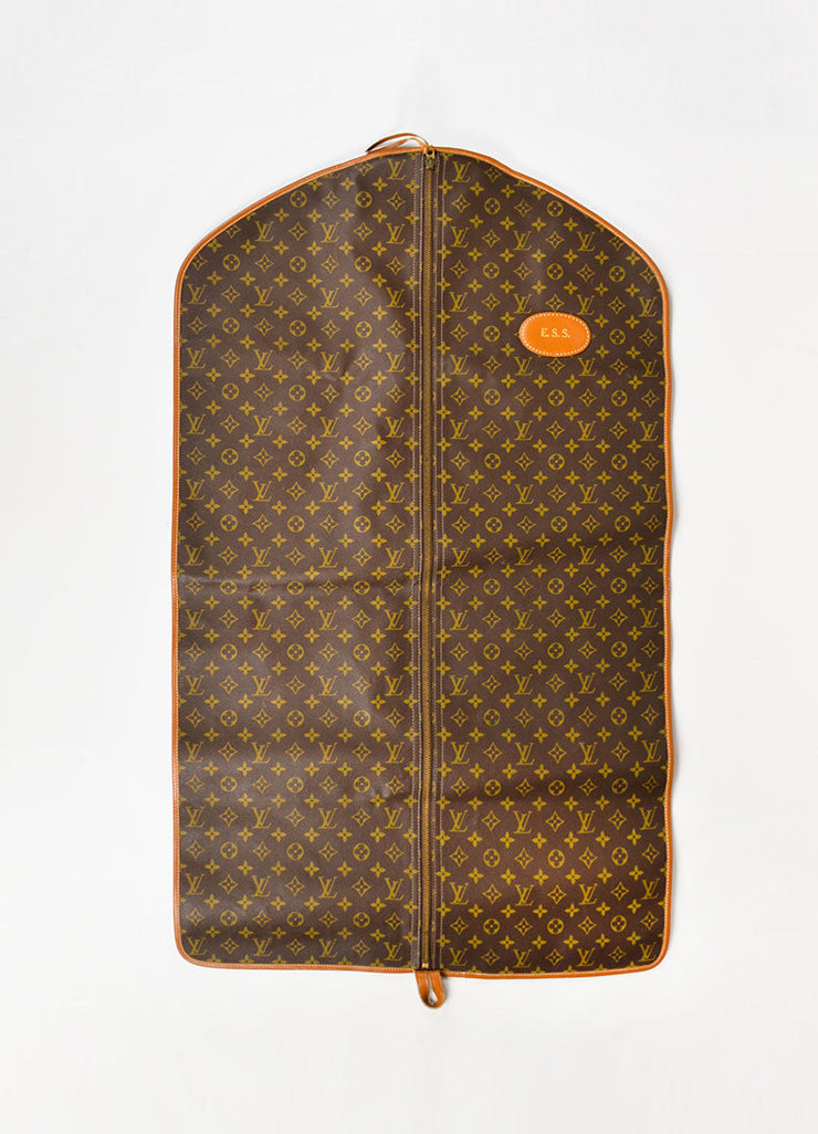 Louis Vuitton The French Luggage Co. Brown Leather Canvas Garment Bag – Luxury Garage Sale