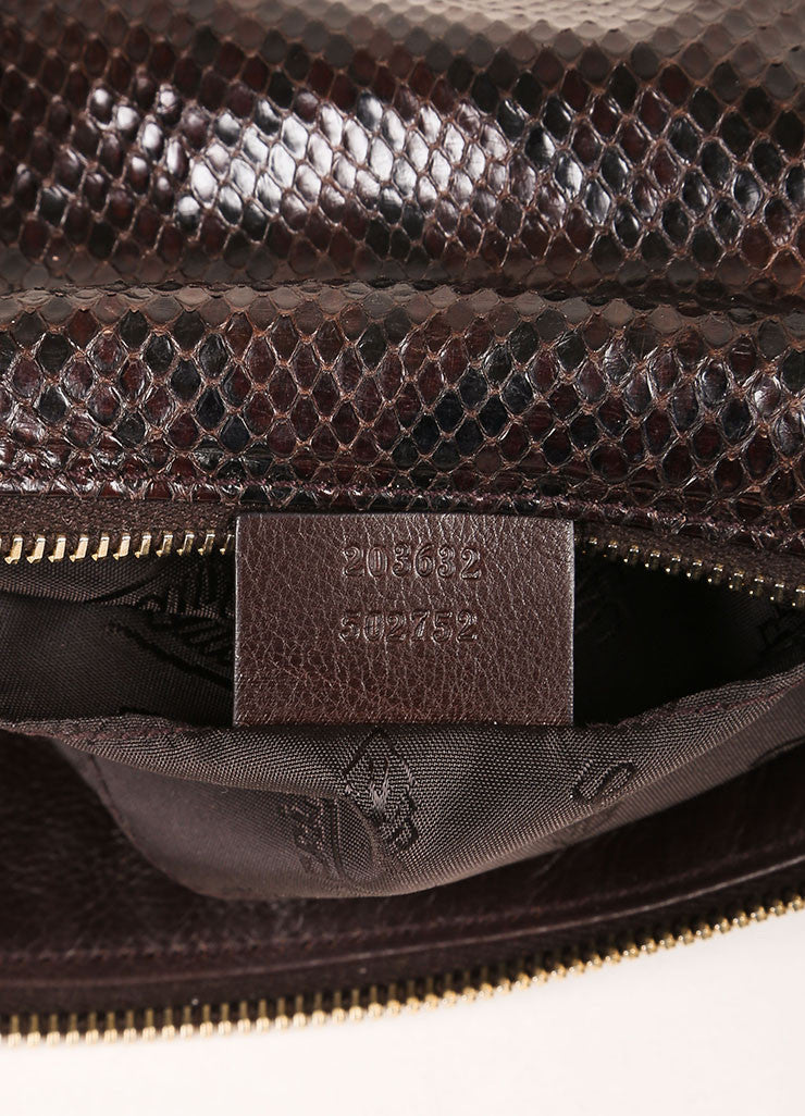 Brown Snakeskin Wristlet Clutch Bag – Luxury Garage Sale
