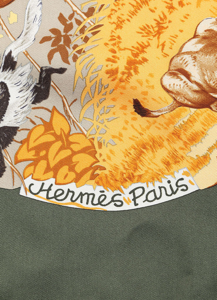 Hermes | Hermes Multicolor Silk Animal Print 