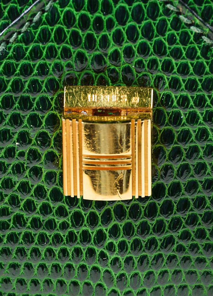 Green Hermes Lizard Leather 
