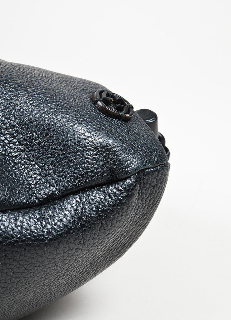 Gucci | Black Gucci Leather Braided Strap Medium Messenger Bag – Luxury ...