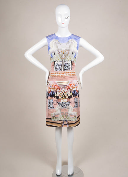 New With Tags Blue, Pink, and Multicolor Floral Horse Print Dress ...