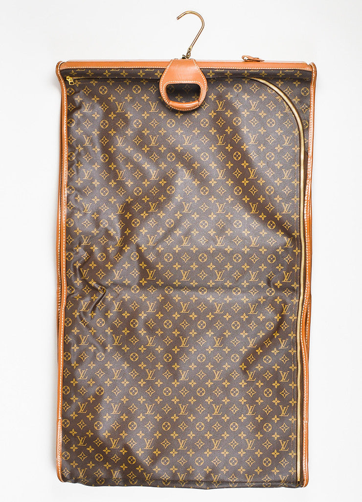 Brown Louis Vuitton The French Luggage Company Canvas Garment Bag – Luxury Garage Sale