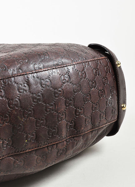 Gucci Brown &#39;GG&#39; Guccissima Leather &quot;Pelham&quot; Tote Bag – Luxury Garage Sale