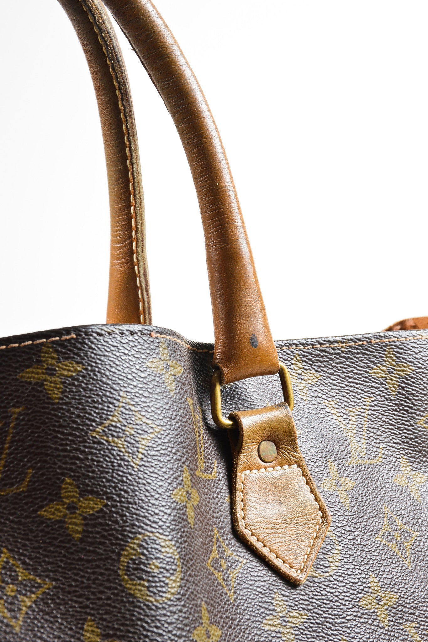 Brown Louis Vuitton Canvas Monogram &quot;Sac Plat&quot; Tote Bag – Luxury Garage Sale