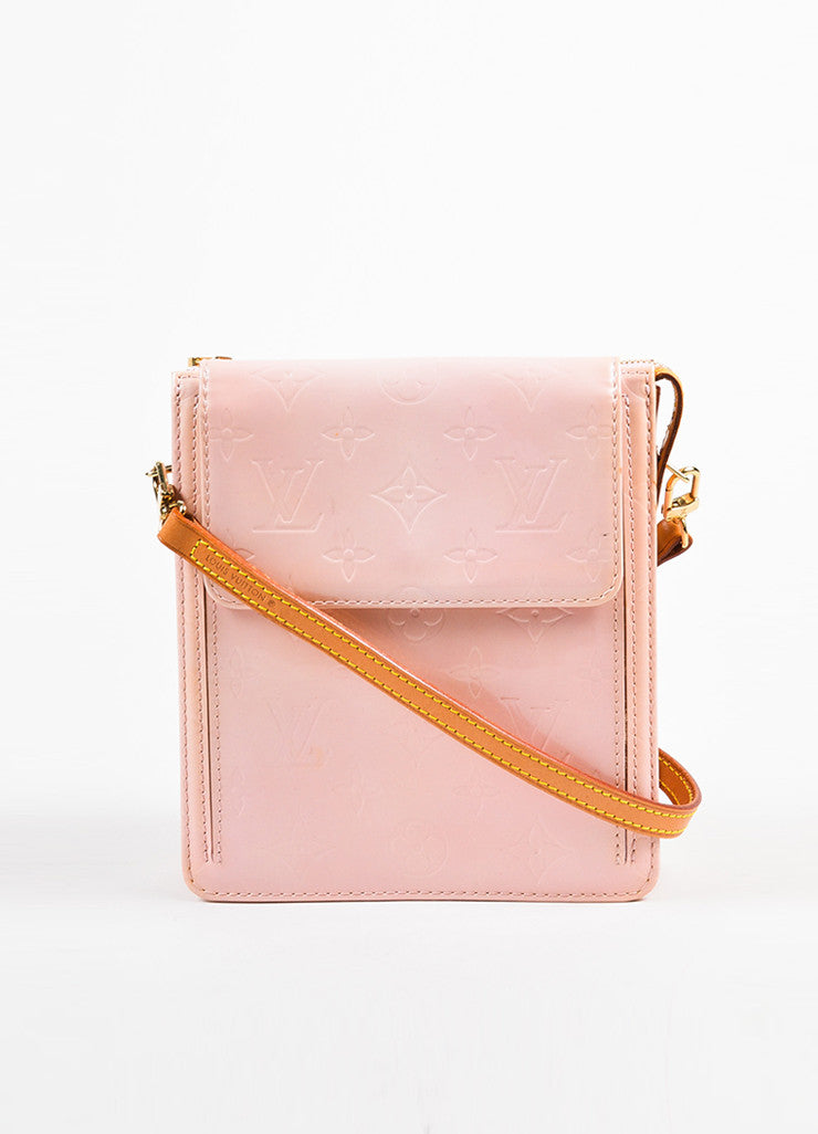 Louis Vuitton Baby Pink Vernis Leather Embossed &quot;Mott&quot; Crossbody Bag – Luxury Garage Sale