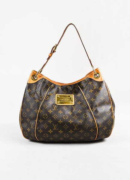 Louis Vuitton Brown Coated Monogram Canvas &quot;Galliera PM&quot; Shoulder Bag – Luxury Garage Sale