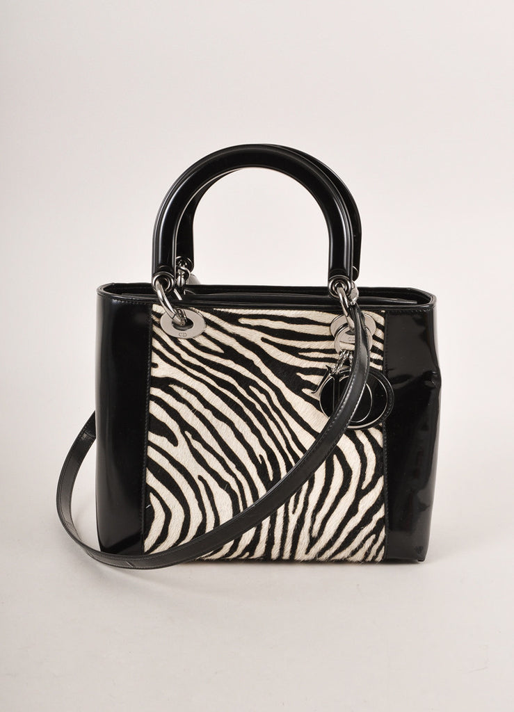 Christian Dior | Black and White Zebra Pony Hair and Leather 