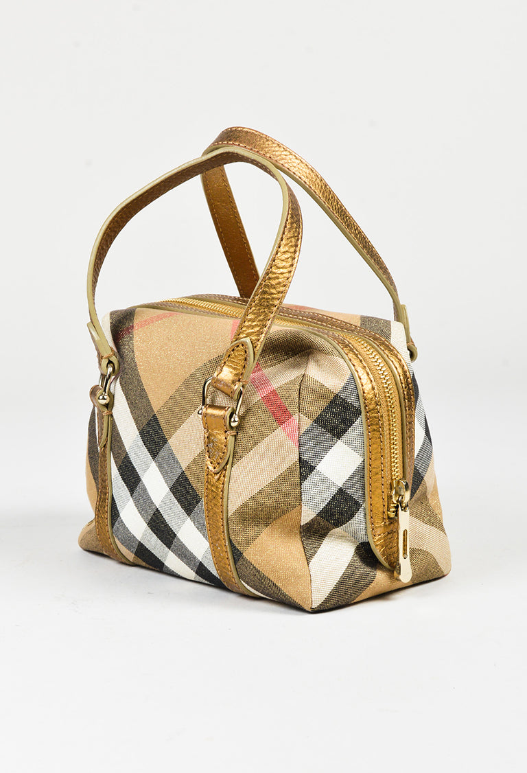 burberry gold bag