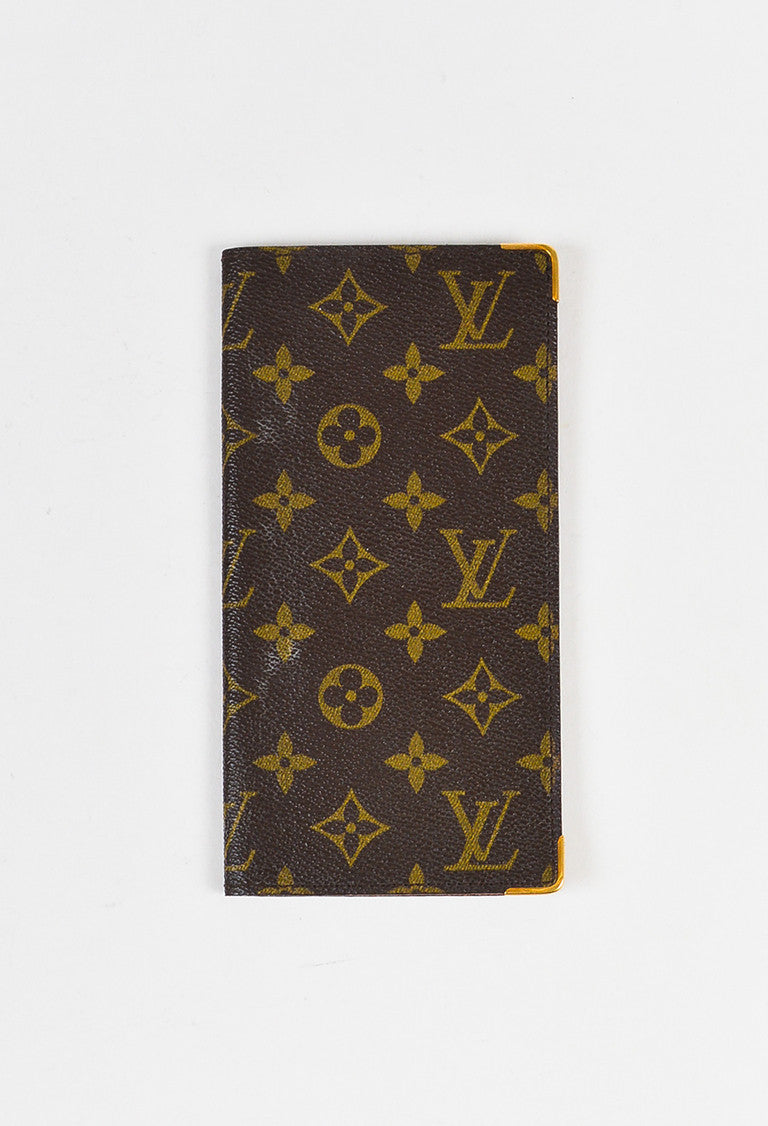 VINTAGE Louis Vuitton Coated Canvas Monogram Gold Tone Trim Wallet – Luxury Garage Sale