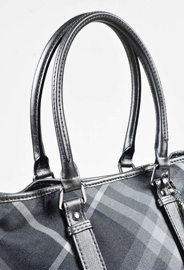 burberry grey check bag