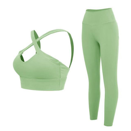 Performance-Driven Gradient Fitness Set: Sports Bra and Leggings – Yogasity