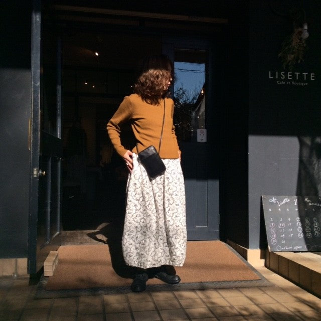 LISETTE リゼッタ リネン ロング スカート 黒 | www.supremecourtbar