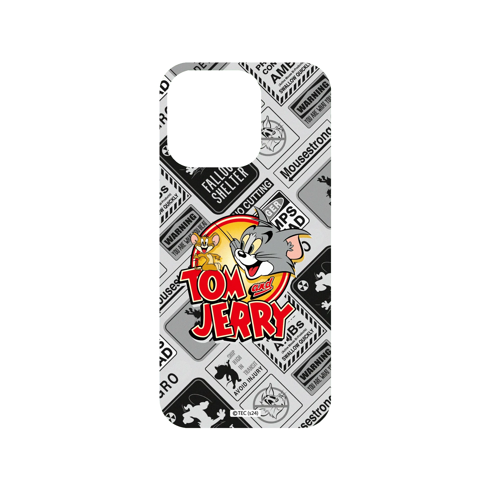 RHINOSHIELD X Tom and Jerry Mod NX iPhone 15 Pro Case Stickers with