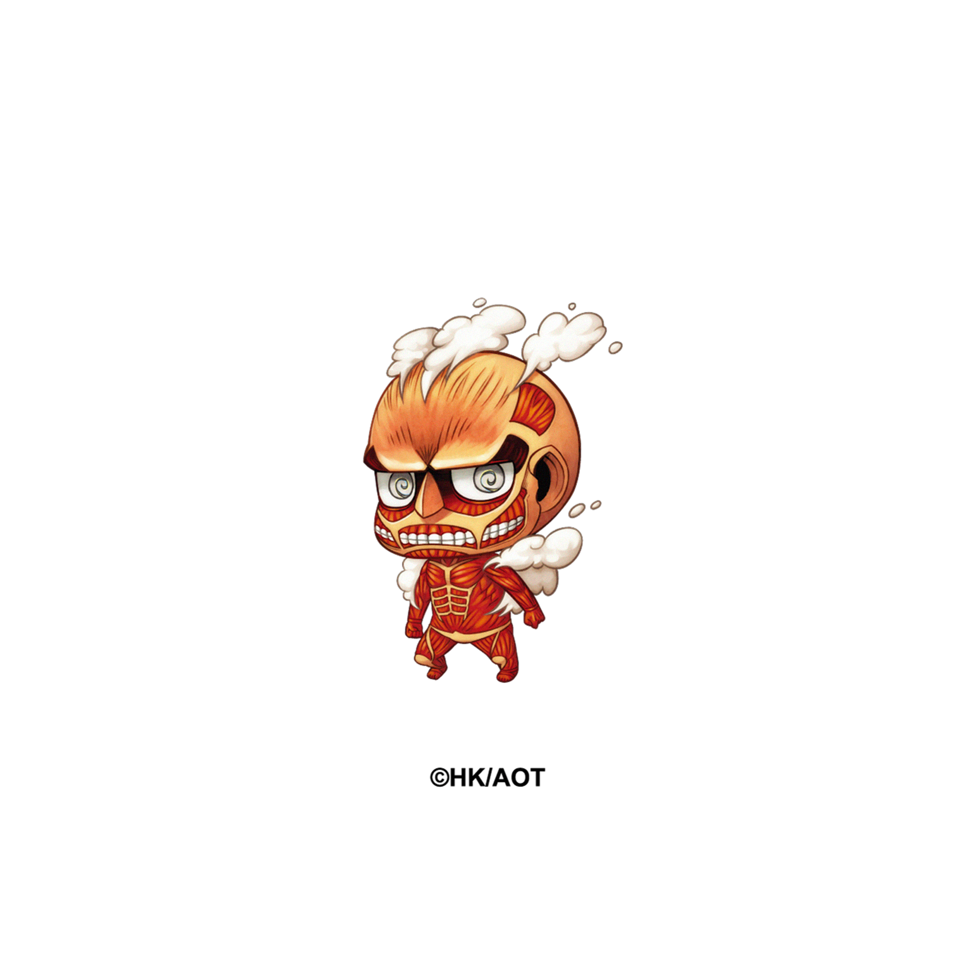 attack on titan colossal titan chibi