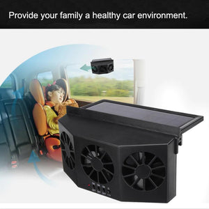 Solar Powered Car Exhaust Fan Sujushops