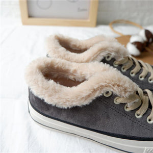 canvas snow sneakers