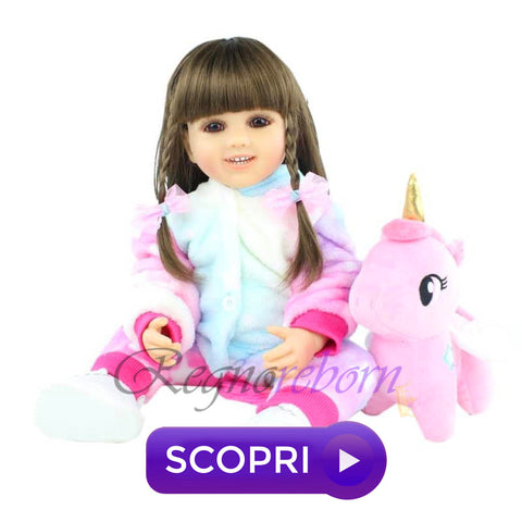 Bambole reborn pigiama unicorno