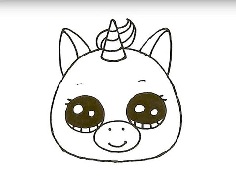 disegnare-dettaglio-ciglia-e-sopracciglia-unicorno-kawaii